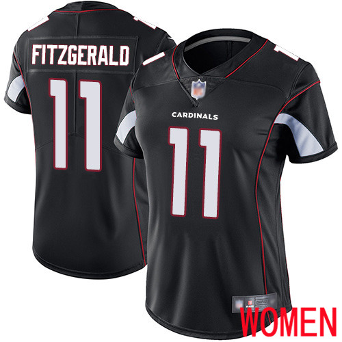 Arizona Cardinals Limited Black Women Larry Fitzgerald Alternate Jersey NFL Football #11 Vapor Untouchable->women nfl jersey->Women Jersey